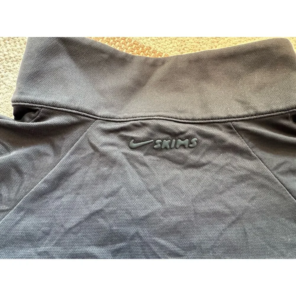 Nike Skims Airy Track Jacket Black XL Women’s Crop 3/4 Sleeve
